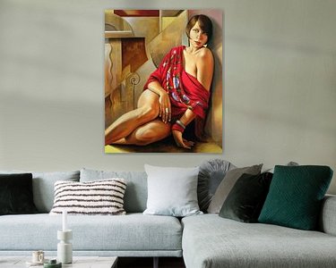 Example of the artwork in a room