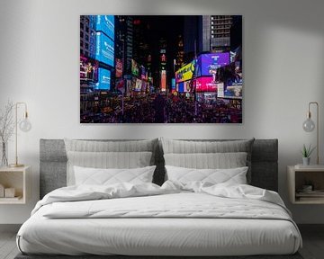 Times Square bei Nacht von Hans Hoekstra
