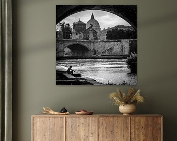Unter der Brücke, Rom, Italien von Bertil van Beek