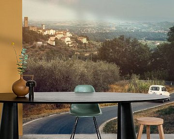 Landweggetje in Noord-Toscane van Studio Reyneveld