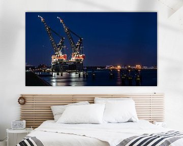 Sleipnir das größte Kranschiff der Welt In Rotterdam