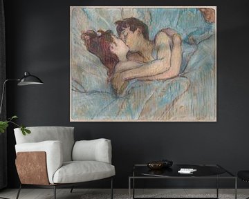 Au lit: Le baiser, (In Bed, The Kiss) Henri de Toulouse-Lautrec