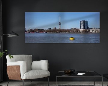 Rotterdam sky line met Euromast en kades van Joost Adriaanse