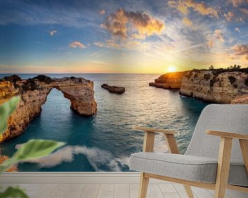 Praia de Albandeira in Algarve, Portugal by Adelheid Smitt