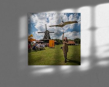 Vierkaant beeld van Bolwerksmolen bij Deventer tijdens een evenement van VOSbeeld fotografie