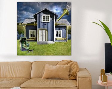 Example of the artwork in a room