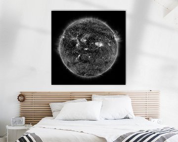 Mercurius die voorbij de zon trekt in zwartwit van Atelier Liesjes