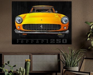 Ferrari 250 GT Coupé in yellow by aRi F. Huber