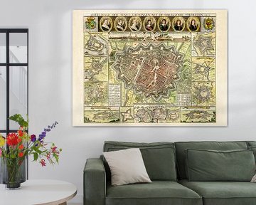 Map Groningen - 1652