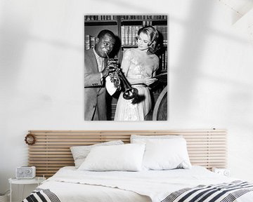 Louis Armstrong and Grace Kelly by Bridgeman Images