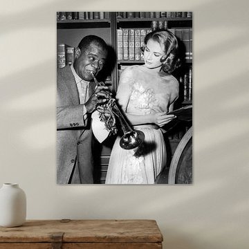 Louis Armstrong and Grace Kelly