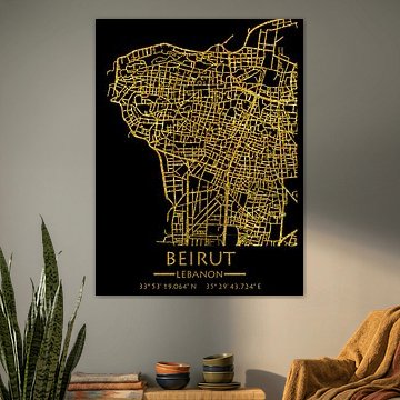Beirut Lebanon city map