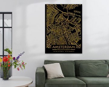 Amsterdam Nederland Stadsplattegrond