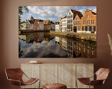 Reflection Canal Bruges by Adelheid Smitt