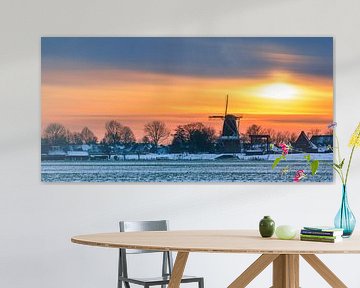 Garnwerd im Winter, Groningen, Niederlande von Henk Meijer Photography