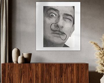 Kunstwerk met Salvador Dali