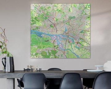 Hamburg, Karte von Atelier Liesjes