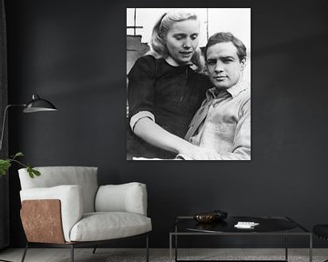 Marlon Brando en Eva Marie Saint van Bridgeman Images