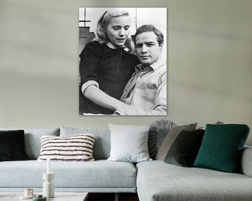 Marlon Brando en Eva Marie Saint van Bridgeman Images