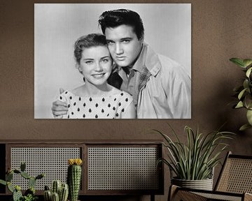 Elvis Presley und Dolores Hart von Bridgeman Images
