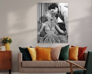 Elvis Presley and Anne Neyland by Bridgeman Images