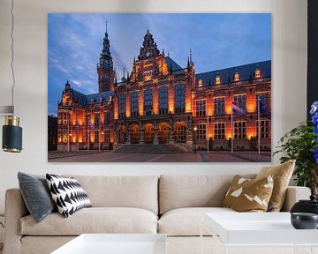 Academiegebouw, Groningen, Nederland van Henk Meijer Photography