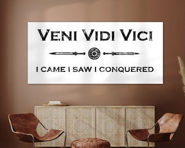 Latin saying - Veni Vidi Vici by Pixelbull Design