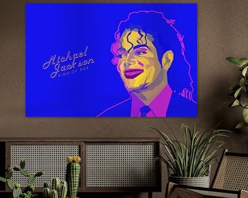 Popart afbeelding van Michael Jackson van Atelier Liesjes