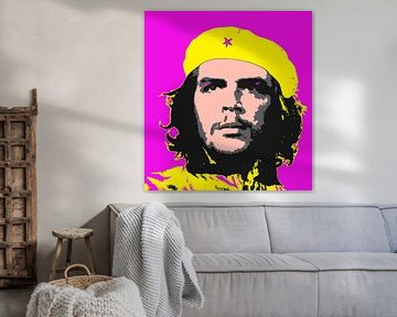 Image popart du révolutionnaire Ché Guevara sur Atelier Liesjes
