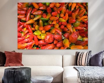 Peppers on the market by Mario Verkerk