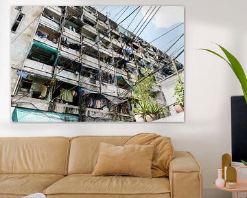 Bangkok krotten flat van Ingeborg van Bruggen
