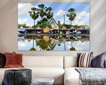 Markt Thailand Spiegelung
