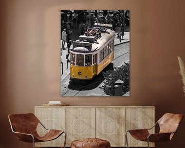 Vintage Tram 28 in Lisbon by Lizanne van Spanje