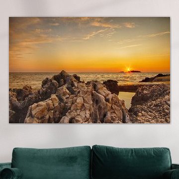 Sonnenuntergang Funtana, Kroatien