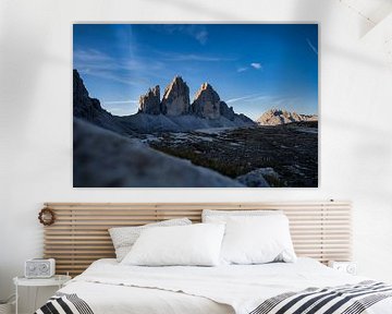 Three Peaks Dolomites South Tyrol Sunrise by Daniel Kogler