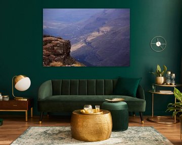 Landschap van de Drakensbergen in Zuid-Afrika. Zen, rust van Bobsphotography