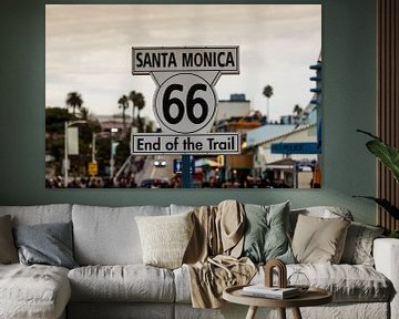 Route 66 Fin du sentier Santa Monica sur Keesnan Dogger Fotografie