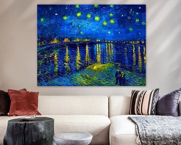 Starry Night over the Rhone - Vincent van Gogh - 1888 by Doesburg Design