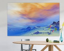 Example of the artwork in a room