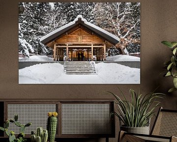 Altar in Sapporo in the snow by Mickéle Godderis