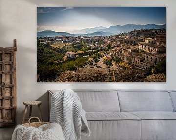 Ansicht von Altomonte, Italien Fotodruck