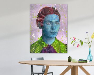 Frida, Modern eigentijds Portret van Atelier Liesjes