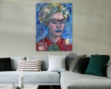 Frida, modernes zeitgenössisches Porträt von Atelier Liesjes