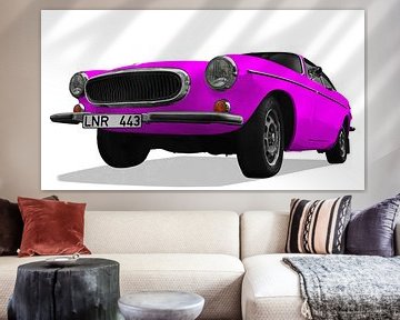 Volvo P1800 ES in roze van aRi F. Huber