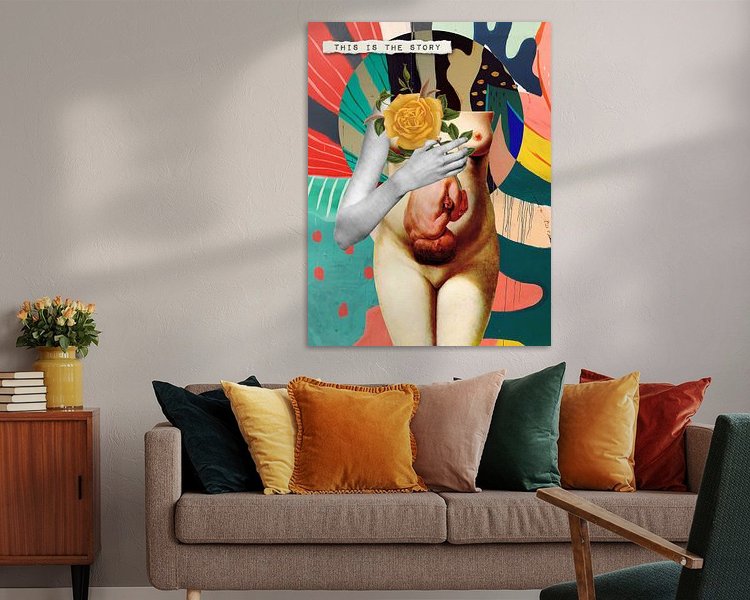 Example of the artwork in a room
