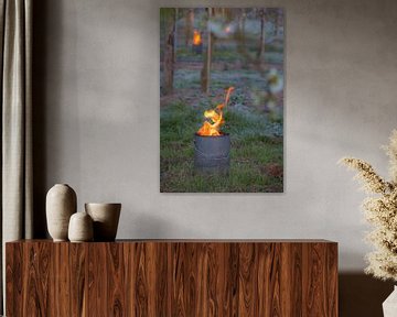 Fire pots cherry orchard
