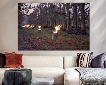 Vuurpotten kersenboomgaard van Moetwil en van Dijk - Fotografie