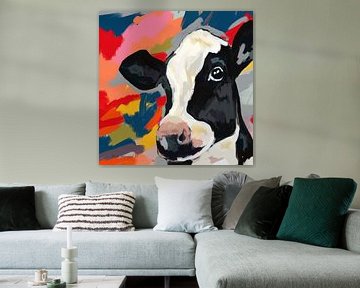 schilderij van een koe van Nicole Habets