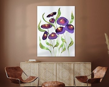 Violette Blumen von Jessica van Schijndel