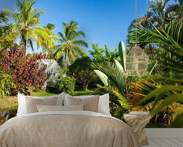 Tropical garden of plantation Frederiksdorp, Suriname by Marcel Bakker